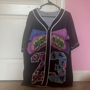 90s esque Bel Air baseball jersey